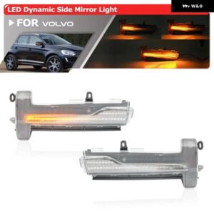 ボルボ XC60 2014-16 シーケンシャル LED バック ミラー サイド ミラー ウインカー ダイナミックウィンカー ライトインジケータ 31371878/79