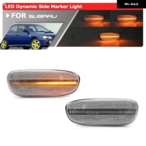 スバル 2X インプレッサ GCGMGF 1993-2001 アンバー LED サイドマーカー ウインカー ライト OEM: 84401FA05