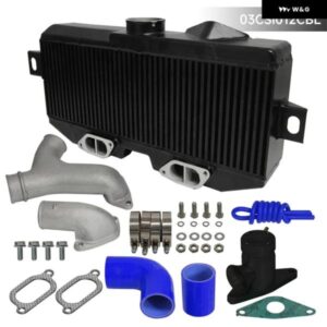 スバル トップ マウント インタークーラーキット Y パイプ 02-07 WRX STI EJ20 EJ25 GD GG W/BOV ブラック/