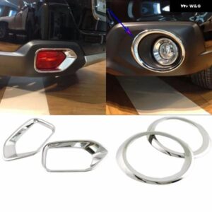 スバル アウトバック 2015 2016 ABS クローム スタイリング フロントとリア フォグライト ランプカバー トリム リフレクター ガー