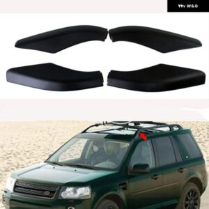 ランドローバー フリーランダー 2 2006 2007 2008 -2014 ルーフ ラックレールキャップエンド 装飾 カバー シェル交換アクセサリー 4個