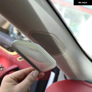 マセラティ マセラティレバンテ 2016-2023 合金 フロントドア柱 オーディオ スピーカー ネットカバー トリム 装飾 ホーンアクセサリー