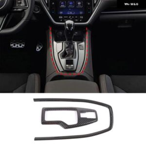スバル WRX 2021-2023 ABS カーボンカーセンター コントロール ギア シフト パネル ハンドブレーキ 装飾 フレーム ステッカー