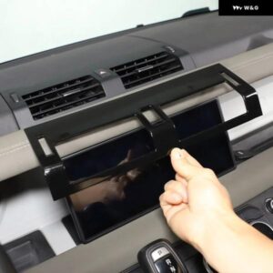 ランドローバー ABS クローム/カーボン ディフェンダー 110 130 2020-2022 中央 制御 エア アウトレット 装飾 フレーム トリム