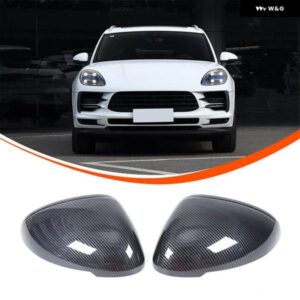 ポルシェ ABS カーボン マカン 2011-2021 バック ミラー アンチスクラッチカバー トリム ステッカー カーアクセサリー