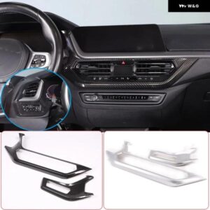 BMW 1シリーズ 2シリーズ F40 F44 2020-2024 ABS カーボン中央 制御 エア アウトレット 装飾 フレーム ステッカー アクセサリー