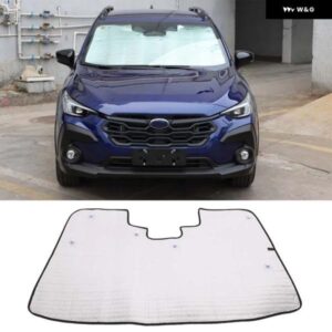 スバル CROSSTREK 2023 2024 折りたたみ フロントガラス サン シェード フロントウィンドウカーテン夏 UV 反射太陽カバー