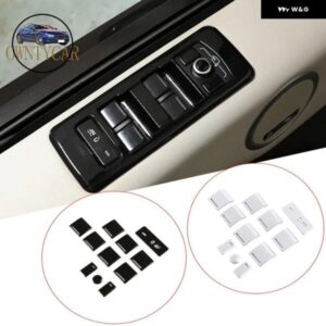ランドローバー ディスカバリー 5 レンジローバー スポーツヴォーグ 合金 車内窓リフトスイッチパッチ ステッカー アクセサリー