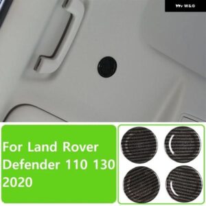 ランドローバー ABS クロームカーボン ディフェンダー 110 130 2020-2021 ルーフ マイク 装飾 カバー アクセサリー