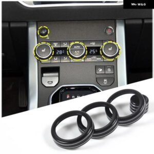 ランドローバー EVOQUE 2012-2018 合金 /レッドカー エアコン ボリュームノブリング トリム インテリア アクセサリー