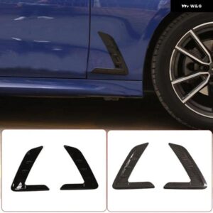 BMW 3シリーズ G20 G28 2020-21 ABS 黒サメギルサイドガード換気穴 装飾 ステッカー カーアクセサリー