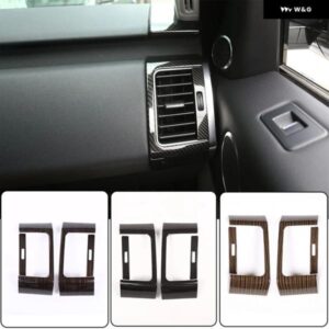 ランドローバー レンジローバー スポーツ 2014-2018 カーボン/サンド木目 ABS プラスチック サイド 空調 ベント トリム アクセサリー