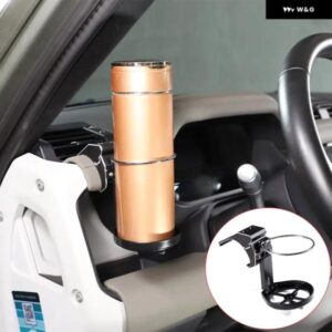 ランドローバー ディフェンダー 90 110 2020-2023 ABS + 合金 黒 ダッシュボード 側水カップ ブラケット カーアクセサリー
