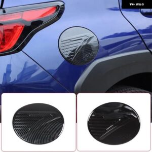 スバル CROSSTREK 2023 2024 ABS カーボン/黒燃料 タンクキャップ 装飾 ステッカー カーアクセサリー