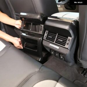 ランドローバー レンジローバー EVOQUE 2019 2020 ABS カーボンリア エアベント フレーム トリム カバー アンチキックカバー カーアクセサリー
