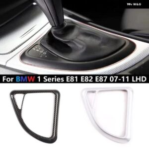 BMW 1シリーズ E81 E82 E87 2007-2011 インテリア ABS カーボンパターン ステッカー ギア シフト パネル カバー インテリア トリム
