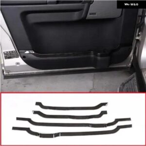 ランドローバー 4個 黒木目 ABS ドア 装飾 ストリップ トリム アクセサリー ディスカバリー 4 LR4 2010-2016