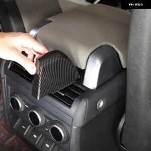 ランドローバー ディフェンダー 110 2022-2024 ABS カーボン/カーシート中央 アームレスト ボックス ネジカバー 交換アクセサリー