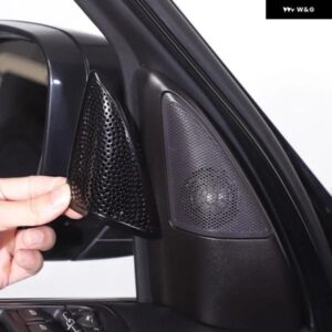 ランドローバー ディスカバリー 4 LR4 2010-2016 ステンレス ドアツイーター オーディオ スピーカー カバー 飾る ステッカー カーアクセサリー