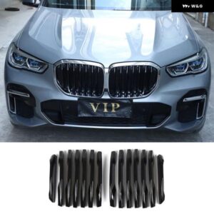 BMW 14個 X5 G05 2019-2022 カー スタイリング ABS クローム/ブラックフロントグリル トリム カバー トリム アクセサリー