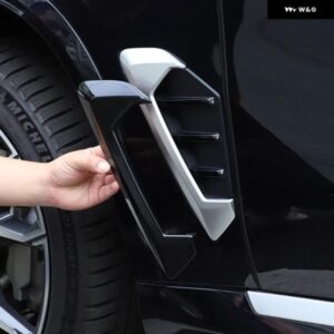 BMW 2個 ABS 黒 X5 G05 2023 2024 サイドエアフェンダーベント トリム カーアクセサリー