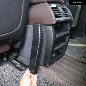 BMW X5 F15 X6 F16 2014-18 ABS カーボンリアエア アウトレット アンダー 装飾 カバー ステッカー インテリア アクセサリー