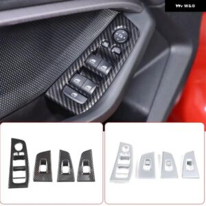 BMW 1シリーズ 2シリーズ F40 F44 2020-2023 ABS カーボン窓ガラスリフト ボタン フレーム ステッカー インテリア アクセサリー