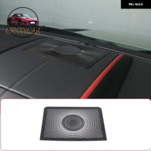 ジャガー F タイプ 2013-2022 ステンレス 黒 ダッシュボード ホーンメッシュカバー ステッカー インテリア アクセサリー