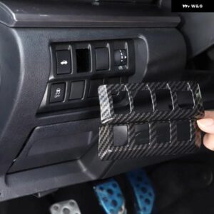 スバル WRX VB 2021-23 ABS カーボン/レッド車屋内テールゲートスイッチフレーム インテリア アクセサリー