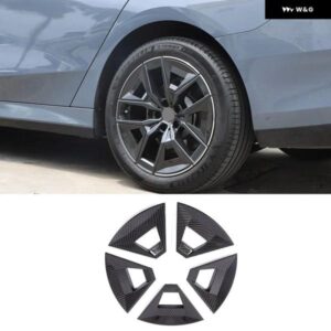 BMW 5シリーズ 934 G60 2024 ABS カーボン/黒ホイールハブ 装飾 パネル ホイール トリム カバー 交換部品