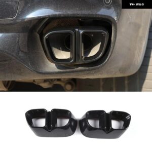 BMW X5 X6 F15 F16 2014-2018 合金 テール パイプ マフラーマフラー出力カバー アクセサリー M スポーツ バージョン