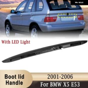 BMW キー ボタン 付きリア トランク ハンドル ライトフィット X5 E53 2001-2006 テールゲート トランク リッドハッチハンドル グリップ 51137170676