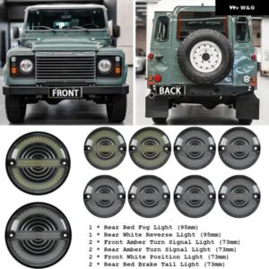 ランドローバー LED 信号ランプセット ディフェンダー/ディフェンダー 90/110 1983-2019 フォグランプ ストップ ブレーキ リバース ライト ウィンカー