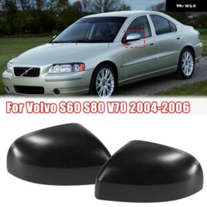ボルボ サイドバック ミラー バックカバー シェルケース S60 S80 V70 2004-2006 フロントサイド ウイング ミラー ガラス 39979044 39979062