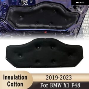 BMW フロント エンジン フード断熱綿パッド 音熱マット発泡防音綿とバックル X1 F48 2019-2023