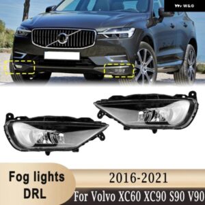 ボルボ LED フロント バンパー フォグランプ DRL XC60 XC90 S90 V90 2016-2021 デイタイム ランニングライト 白色光 31434666 31434667