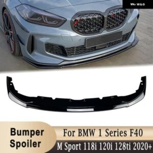 BMW フロント バンパー スポイラー 1シリーズ F40 M スポーツ 118I 120I 128TI 2020 + DIY アンダー バンパー スプリッターカバー プロテクター