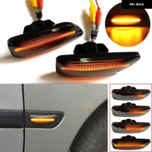 ボルボ スモーク/クリスタル ダイナミック サイド マーカー ランプ 流れるフロント フェンダー ウィンカー ライト S60 S80 V70 XC70 XC90 30722641 30722642