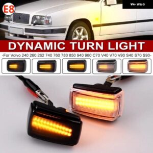 ボルボ 1ペア 車 V40 V70 S40 850 240 740 C70 940 S70 S90 960 ダイナミック LED サイドマーカーウインカー ウィンカーライト