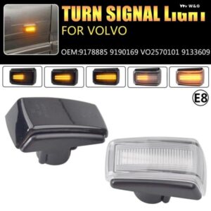 ボルボ ウィンカーライト V40 V70 S40 850 240 740 C70 940 S70 S90 960 ダイナミック LED サイドマーカーウインカー