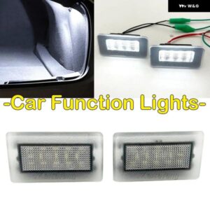 テスラ 100715190E LED インテリア カーテシー 足元ドア ライト キャリア トランク コンパートメント ランプ 2個 モデル S 3