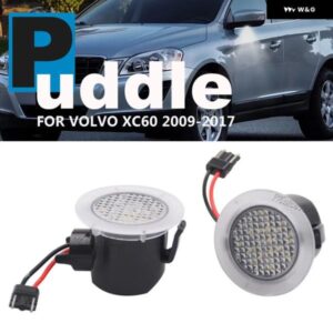 ボルボ 1ペア LED サイドミラー パドルライト XC60 高性能ホワイトアンダーカーテシハザードランプ 31217287