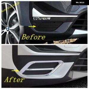 BMW フロントバンパー フォグライト ランプカバー トリム ABS クローム/カーボン/マット 装飾 フレーム X1 F48 2020 2021