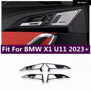 BMW インナー ドアハンドル 手握りボウルキャッチカバー トリム 挿入 装飾 パネル X1 U11 2023 2024 カーアクセサリー