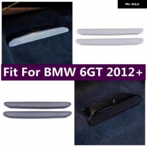 BMW ステンレス シルバー/ブラックシート AC 熱床 エアコン ダクトベント アウトレット グリル カバー 6GT 6 GT 2012 - 2023