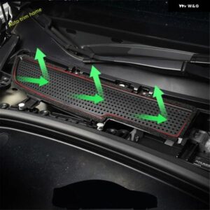 テスラ エアコン インレット フィルター フローベントアンチブロッキングカバー トリム モデル3 2018 - 2021