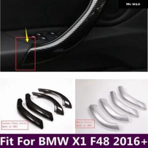 BMW インナー ドアハンドル アームレスト プレート 装飾 ストリップカバー トリム X1 F48 2016-2021 インテリア カーアクセサリー