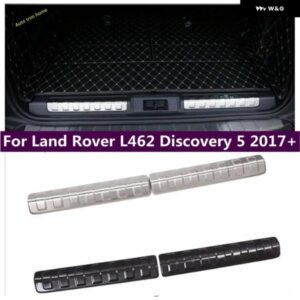 ランドローバー 金属 リア トランク バンパー シルプレートフェンダーガード プロテクター カバー トリム L462 ディスカバリー 5 2017 - 2022 アクセサリー