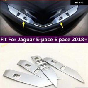 ジャガー ドアハンドル ホルダー ウィンドウリフト ボタン スイッチ 装飾 フレーム カバー トリム E ペース E ペース 2018 - 202