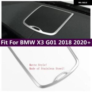 BMW ステンレス ダッシュボード ミドル ステレオ スピーカー オーディオ スピーカー フレーム カバー トリム X3 G01 2018 - 2023 カーアクセサリー